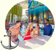 People Drinking in Pool