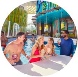 Pool Bar with People