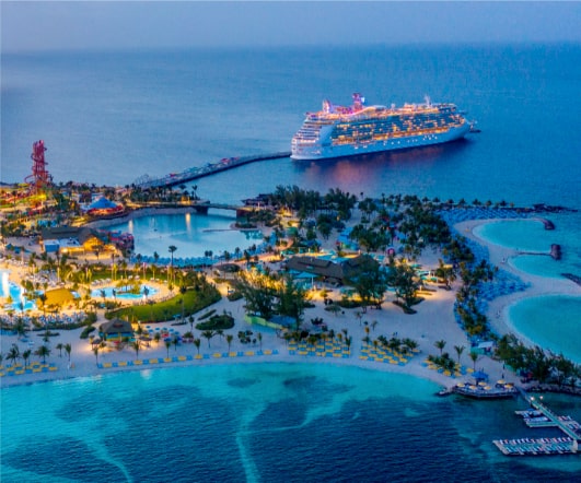 Cruise Ship Docked at Night