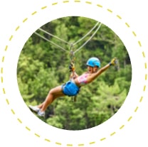 Person Ziplining